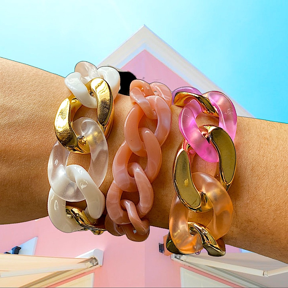 Colorful chain bracelet